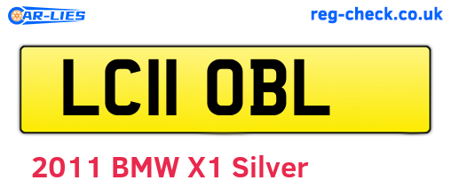LC11OBL are the vehicle registration plates.