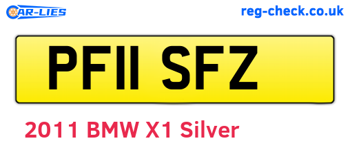 PF11SFZ are the vehicle registration plates.