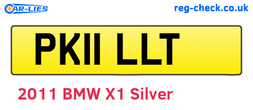 PK11LLT are the vehicle registration plates.