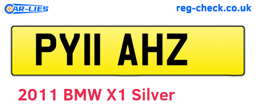 PY11AHZ are the vehicle registration plates.