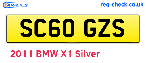 SC60GZS are the vehicle registration plates.