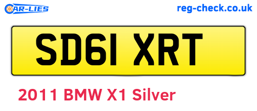 SD61XRT are the vehicle registration plates.