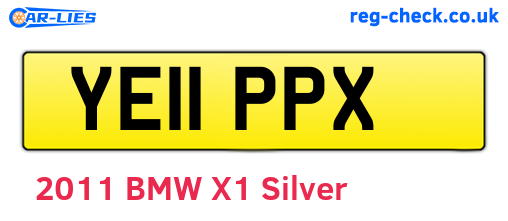 YE11PPX are the vehicle registration plates.