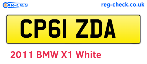CP61ZDA are the vehicle registration plates.