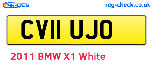 CV11UJO are the vehicle registration plates.