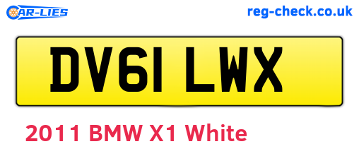DV61LWX are the vehicle registration plates.