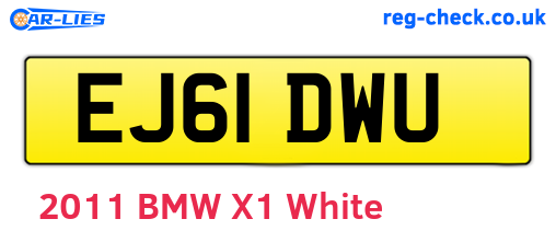 EJ61DWU are the vehicle registration plates.