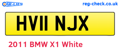 HV11NJX are the vehicle registration plates.