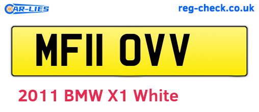 MF11OVV are the vehicle registration plates.