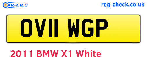 OV11WGP are the vehicle registration plates.