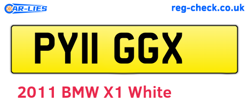 PY11GGX are the vehicle registration plates.