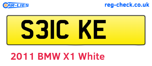 S31CKE are the vehicle registration plates.