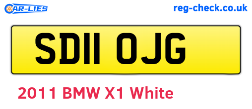 SD11OJG are the vehicle registration plates.