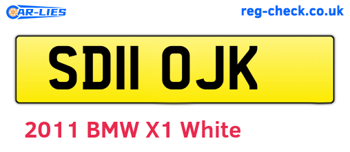 SD11OJK are the vehicle registration plates.