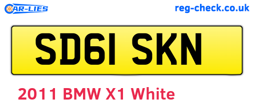 SD61SKN are the vehicle registration plates.