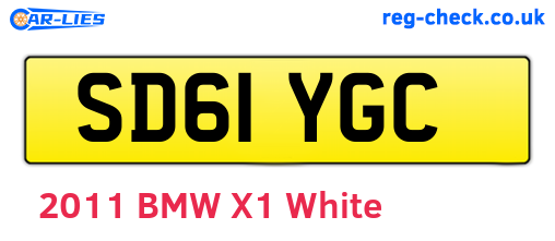 SD61YGC are the vehicle registration plates.