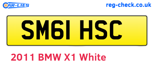 SM61HSC are the vehicle registration plates.