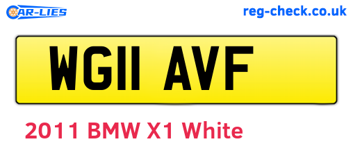 WG11AVF are the vehicle registration plates.