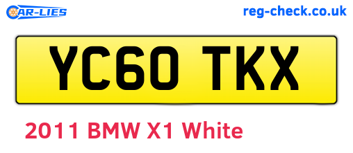 YC60TKX are the vehicle registration plates.
