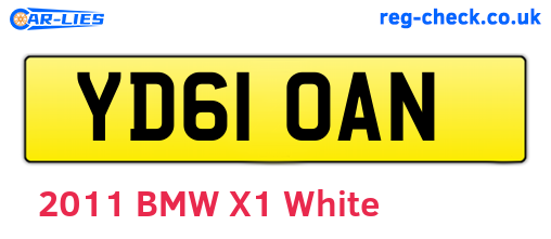 YD61OAN are the vehicle registration plates.