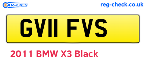 GV11FVS are the vehicle registration plates.