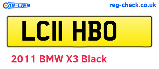 LC11HBO are the vehicle registration plates.