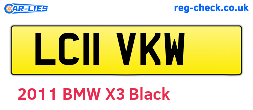 LC11VKW are the vehicle registration plates.