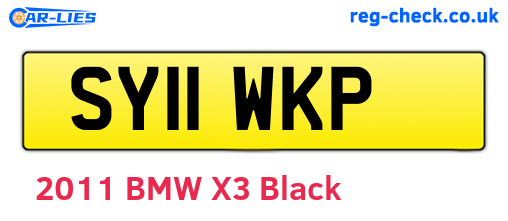 SY11WKP are the vehicle registration plates.