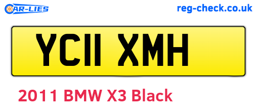 YC11XMH are the vehicle registration plates.