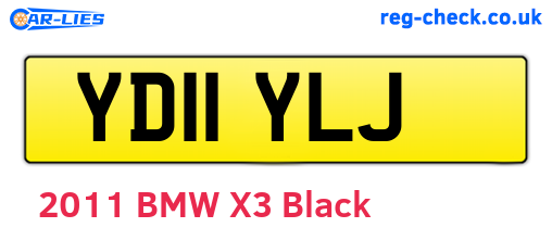 YD11YLJ are the vehicle registration plates.