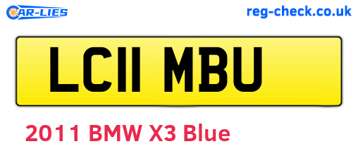 LC11MBU are the vehicle registration plates.