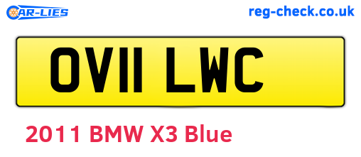 OV11LWC are the vehicle registration plates.