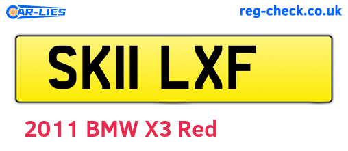 SK11LXF are the vehicle registration plates.