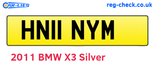 HN11NYM are the vehicle registration plates.