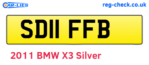 SD11FFB are the vehicle registration plates.