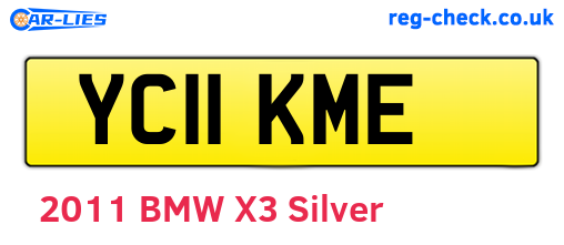 YC11KME are the vehicle registration plates.