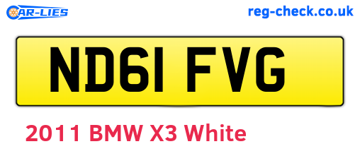 ND61FVG are the vehicle registration plates.