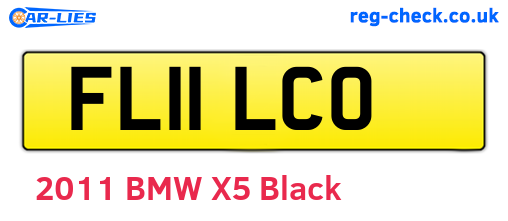 FL11LCO are the vehicle registration plates.