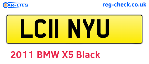 LC11NYU are the vehicle registration plates.