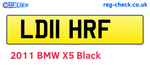 LD11HRF are the vehicle registration plates.