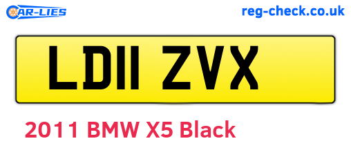 LD11ZVX are the vehicle registration plates.