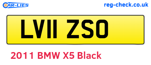 LV11ZSO are the vehicle registration plates.