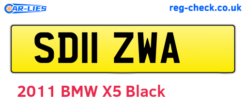 SD11ZWA are the vehicle registration plates.