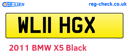 WL11HGX are the vehicle registration plates.