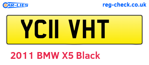 YC11VHT are the vehicle registration plates.