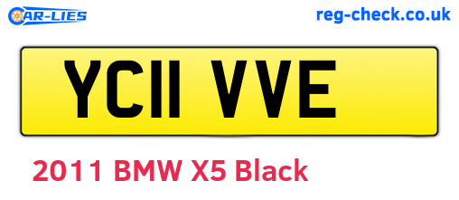YC11VVE are the vehicle registration plates.