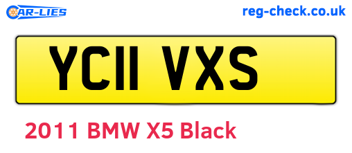 YC11VXS are the vehicle registration plates.