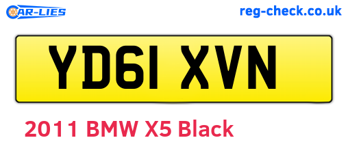 YD61XVN are the vehicle registration plates.