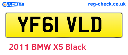 YF61VLD are the vehicle registration plates.