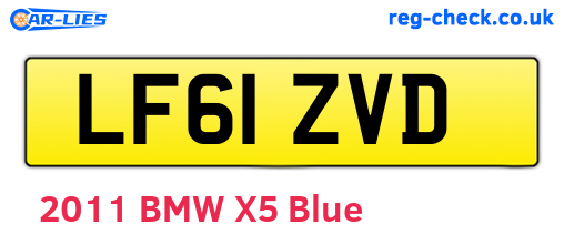 LF61ZVD are the vehicle registration plates.
